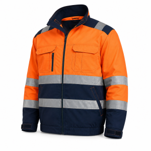 icr two tone reflective work jacket