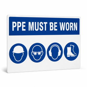 ppe must be worn sign
