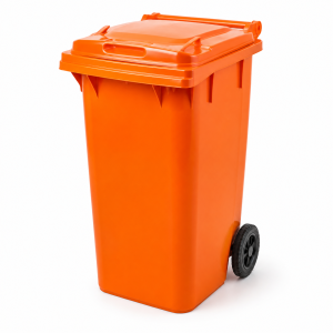 wheelie bin 240l orange