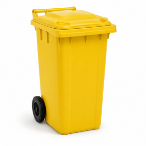 wheelie bin 240l yellow